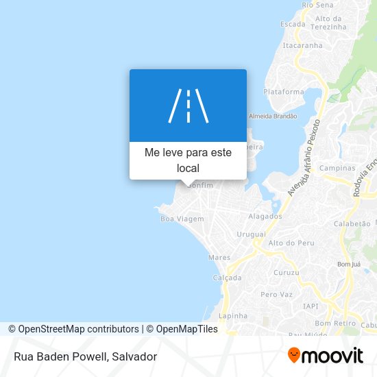 Rua Baden Powell mapa