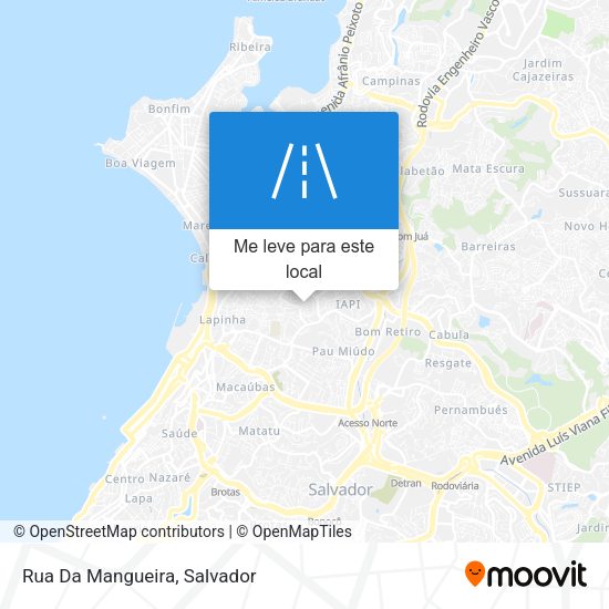Rua Da Mangueira mapa