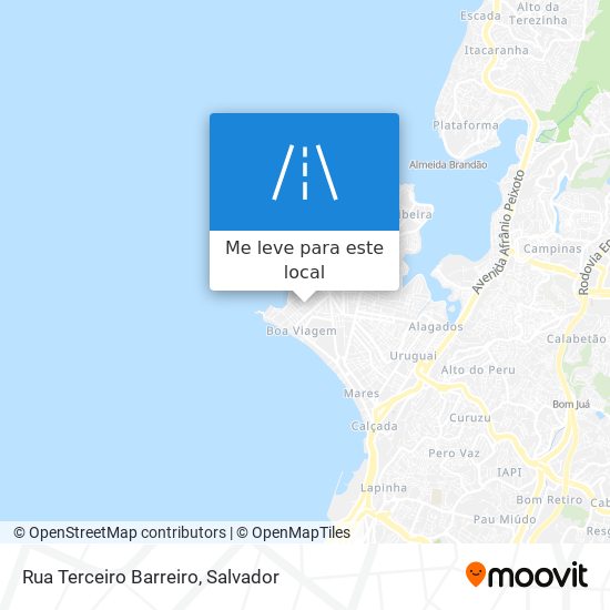 Rua Terceiro Barreiro mapa