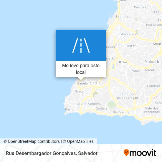 Rua Desembargador Gonçalves mapa