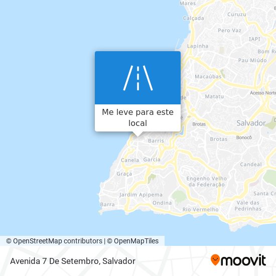 Avenida 7 De Setembro mapa