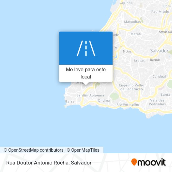 Rua Doutor Antonio Rocha mapa