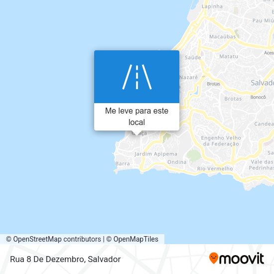 Rua 8 De Dezembro mapa
