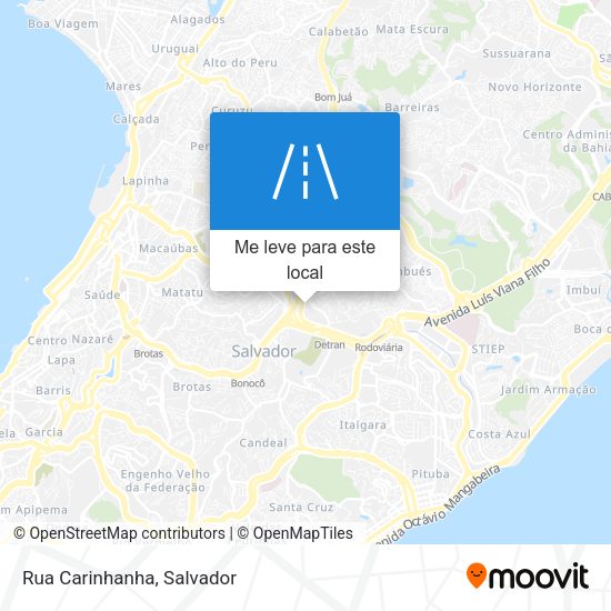 Rua Carinhanha mapa
