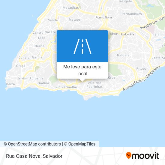 Rua Casa Nova mapa