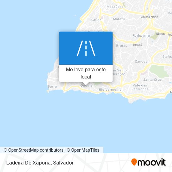 Ladeira De Xapona mapa