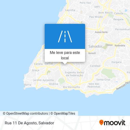 Rua 11 De Agosto mapa