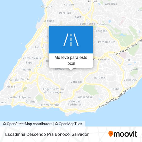 Escadinha Descendo Pra Bonoco mapa
