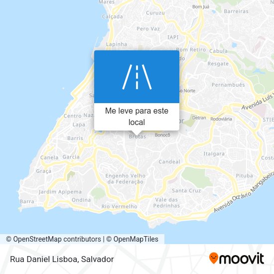 Rua Daniel Lisboa mapa