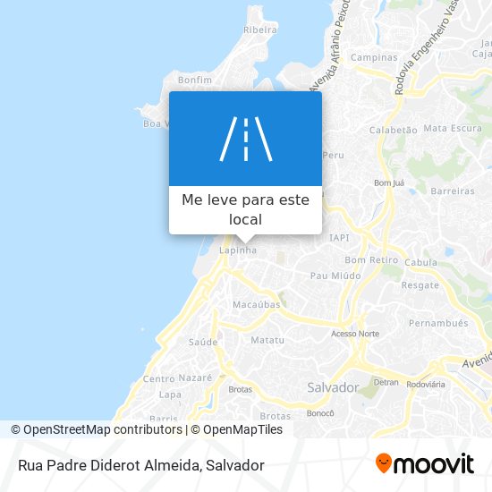 Rua Padre Diderot Almeida mapa