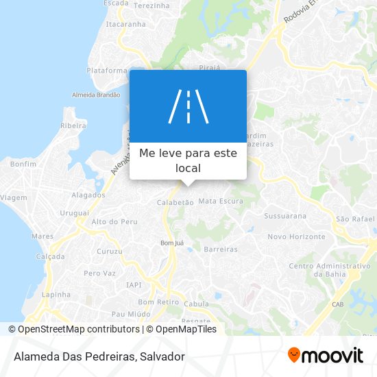 Alameda Das Pedreiras mapa