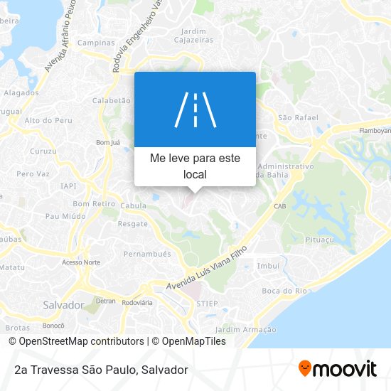 2a Travessa São Paulo mapa