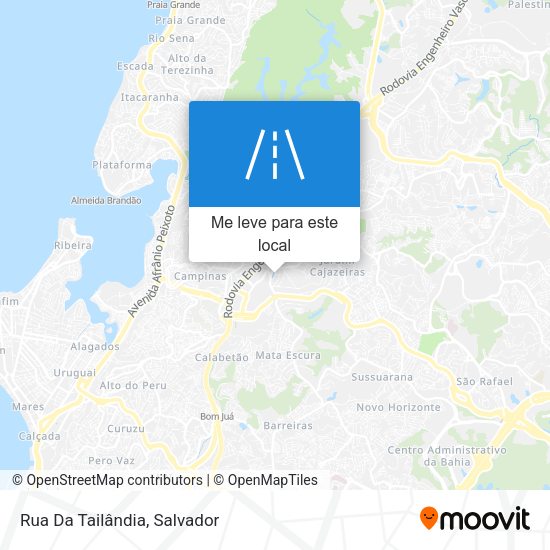 Rua Da Tailândia mapa