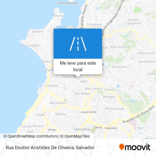 Rua Doutor Aristídes De Oliveira mapa