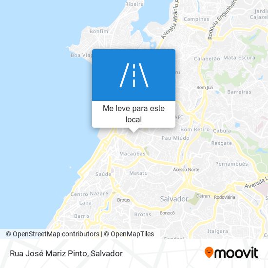 Rua José Mariz Pinto mapa