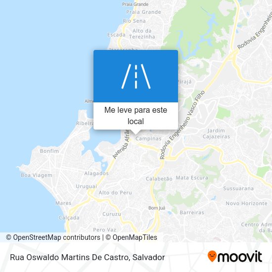 Rua Oswaldo Martins De Castro mapa