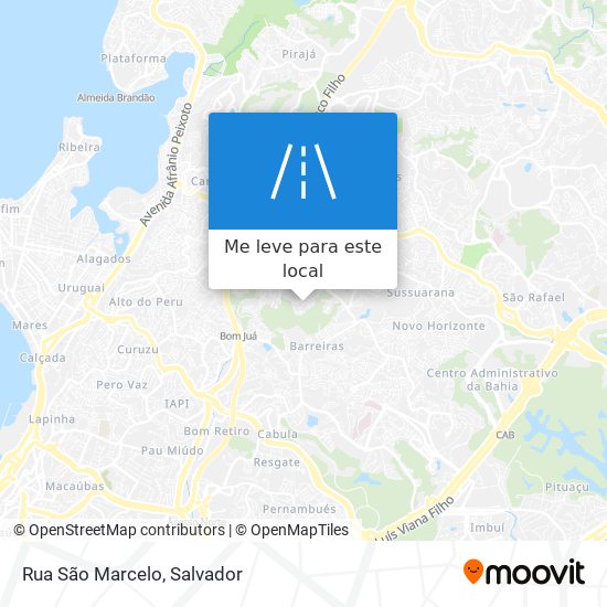 Rua São Marcelo mapa