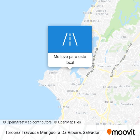 Terceira Travessa Mangueira Da Ribeira mapa