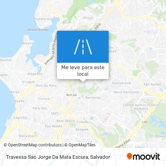 Travessa Sao Jorge Da Mata Escura mapa