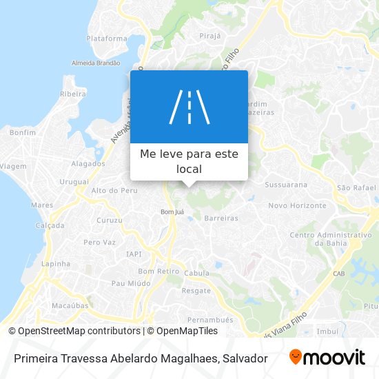 Primeira Travessa Abelardo Magalhaes mapa