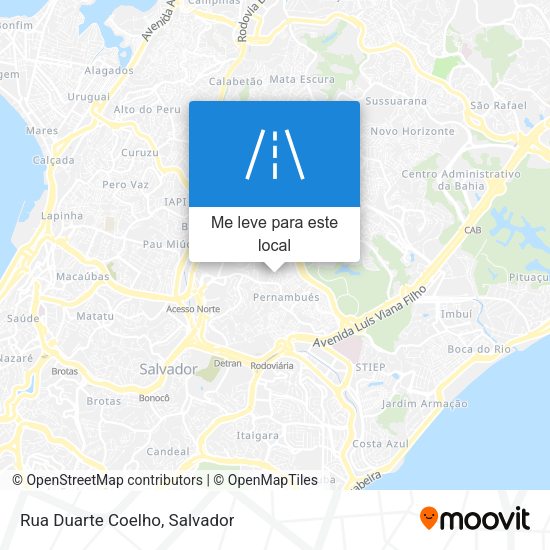 Rua Duarte Coelho mapa