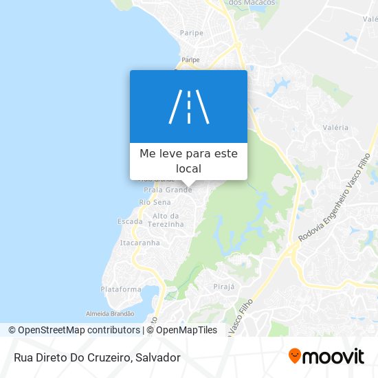 Rua Direto Do Cruzeiro mapa