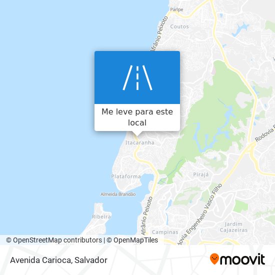 Avenida Carioca mapa