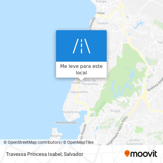 Travessa Princesa Isabel mapa