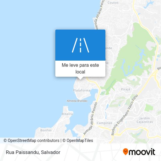 Rua Paissandu mapa