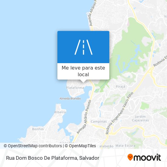Rua Dom Bosco De Plataforma mapa