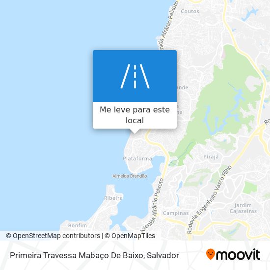 Primeira Travessa Mabaço De Baixo mapa