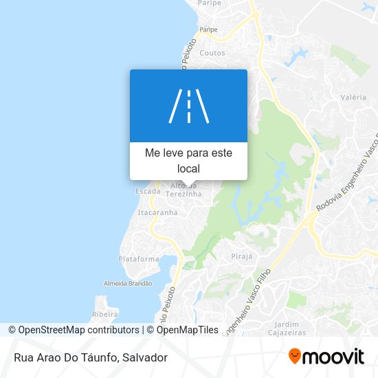 Rua Arao Do Táunfo mapa