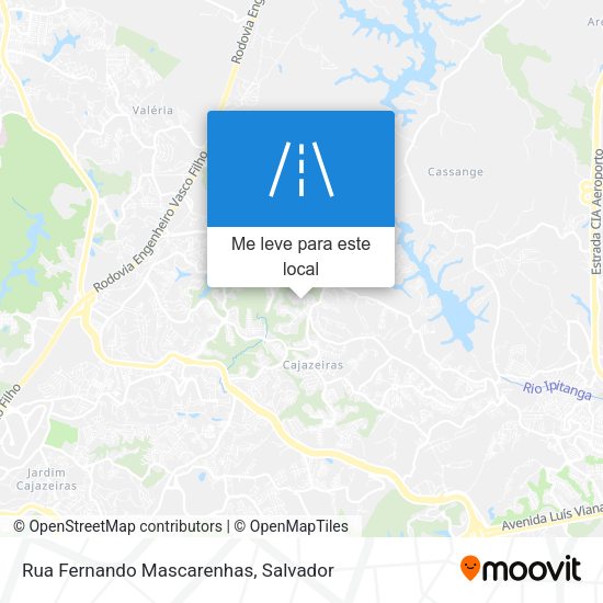 Rua Fernando Mascarenhas mapa