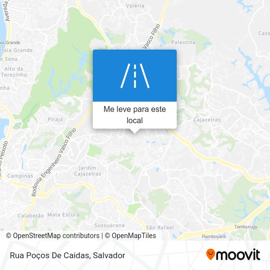 Rua Poços De Caidas mapa