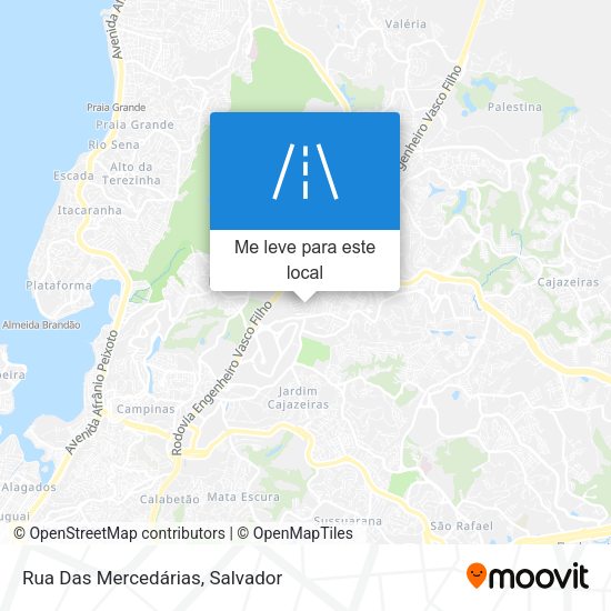 Rua Das Mercedárias mapa