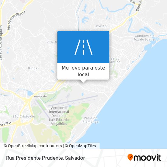 Rua Presidente Prudente mapa