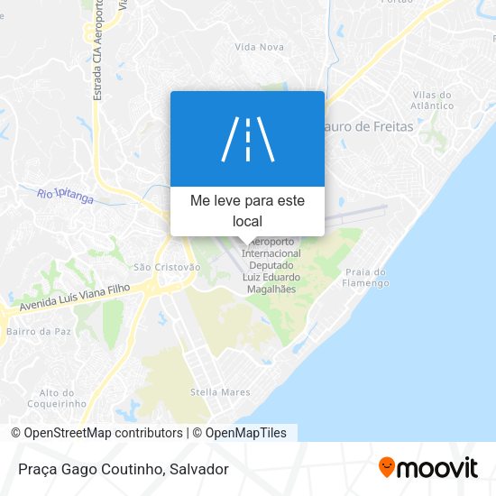 Praça Gago Coutinho mapa