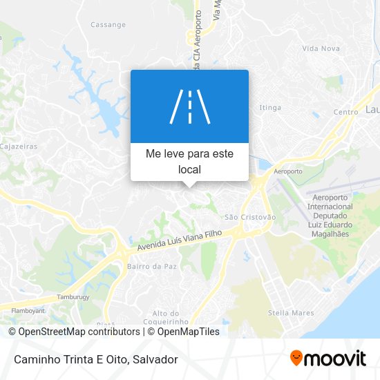 Caminho Trinta E Oito mapa