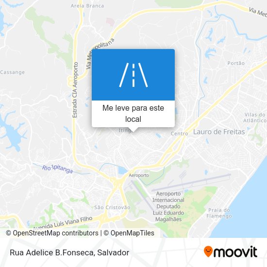 Rua Adelice B.Fonseca mapa