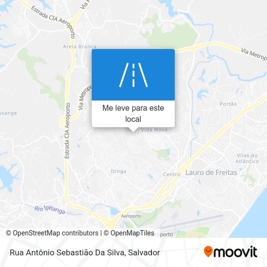 Rua Antônio Sebastião Da Silva mapa