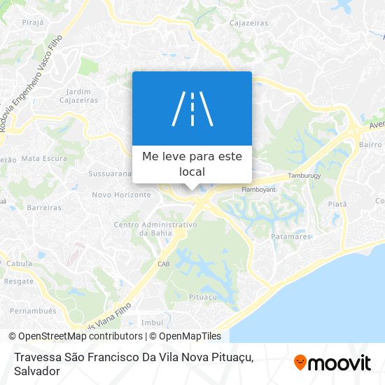 Travessa São Francisco Da Vila Nova Pituaçu mapa