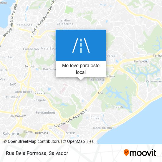 Rua Bela Formosa mapa