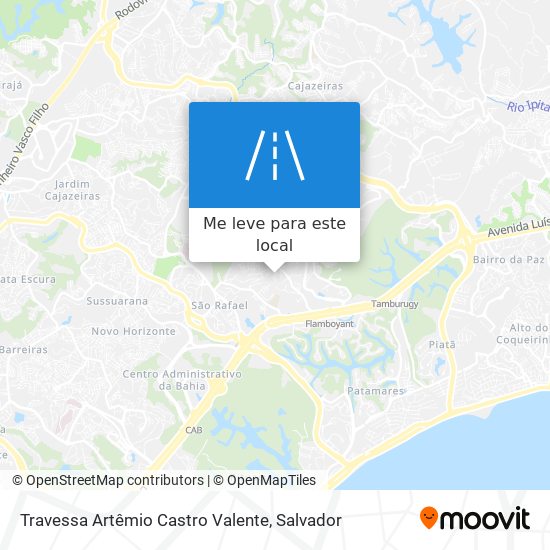 Travessa Artêmio Castro Valente mapa