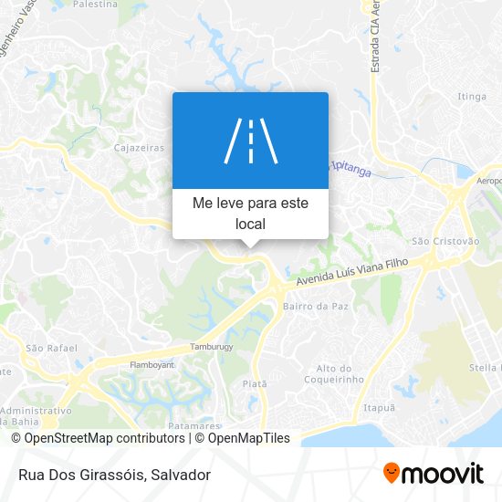 Rua Dos Girassóis mapa