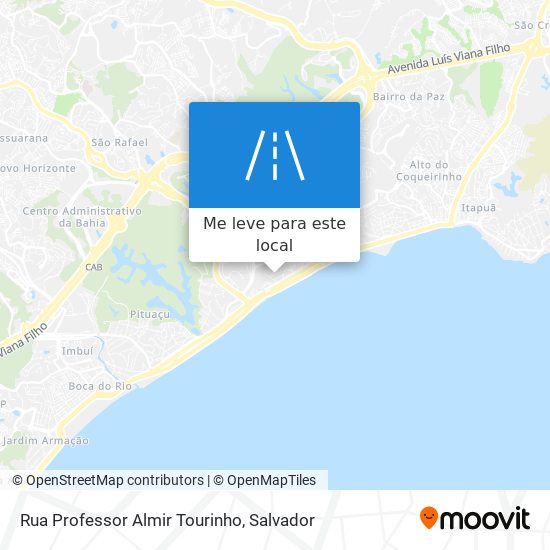 Rua Professor Almir Tourinho mapa