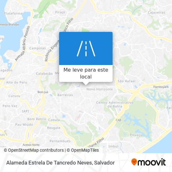 Alameda Estrela De Tancredo Neves mapa