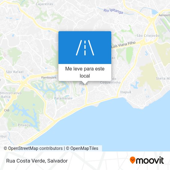 Rua Costa Verde mapa