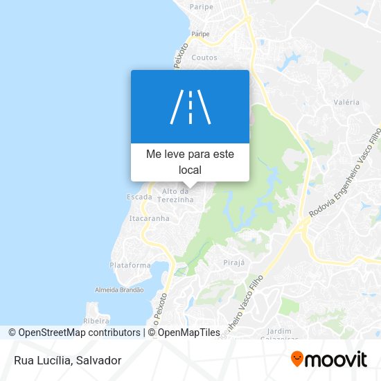 Rua Lucília mapa