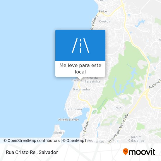 Rua Cristo Rei mapa