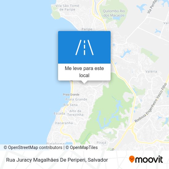 Rua Juracy Magalhâes De Periperi mapa